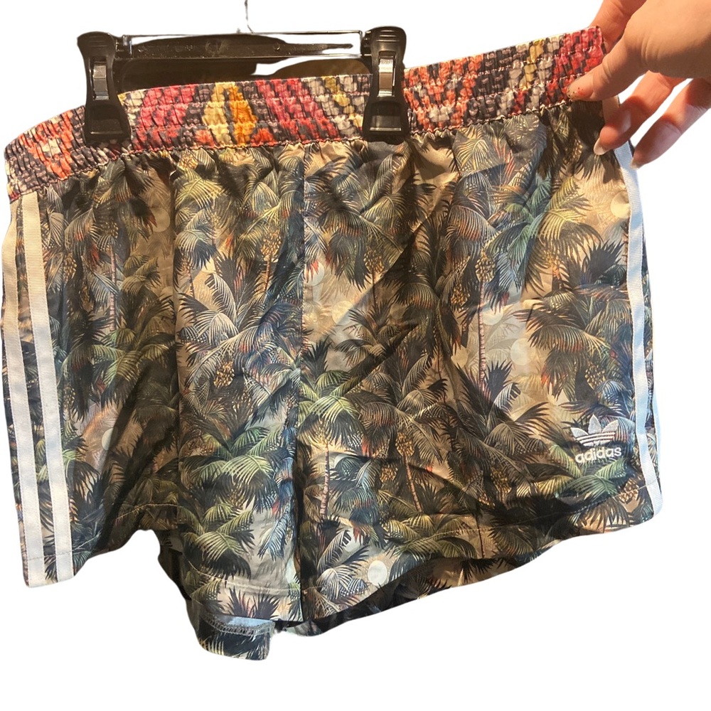 Adidas Women's Tropical Print Shorts - Multicolor